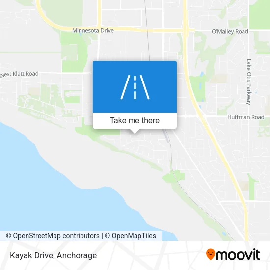 Kayak Drive map