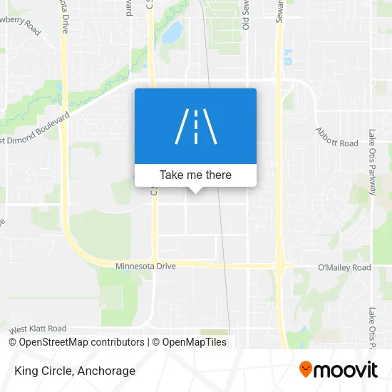 King Circle map