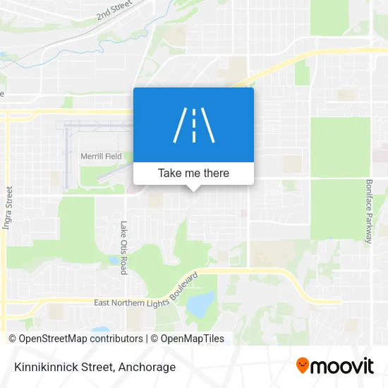 Kinnikinnick Street map
