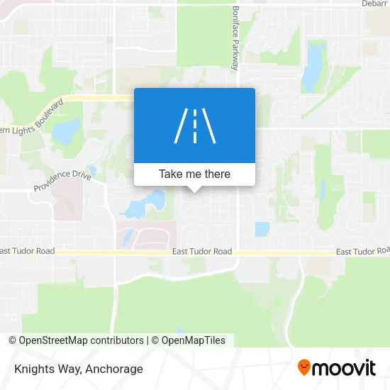 Knights Way map