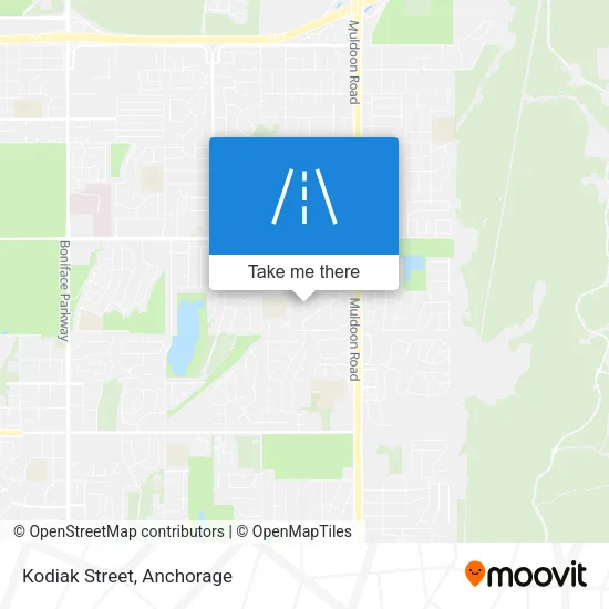 Kodiak Street map