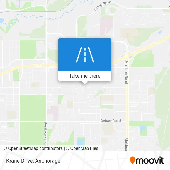 Krane Drive map