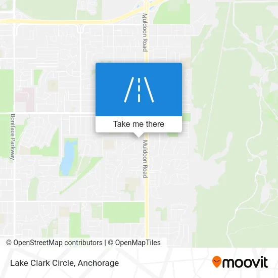 Lake Clark Circle map