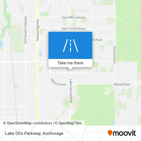 Lake Otis Parkway map
