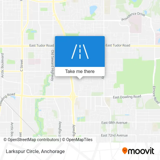 Larkspur Circle map
