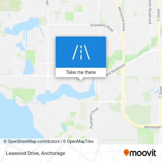 Leawood Drive map