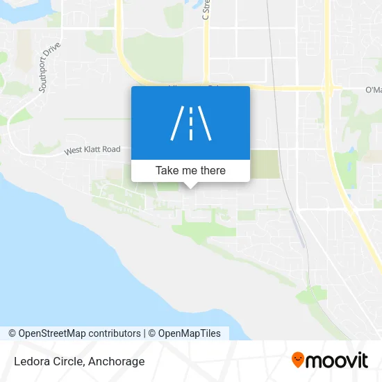 Ledora Circle map