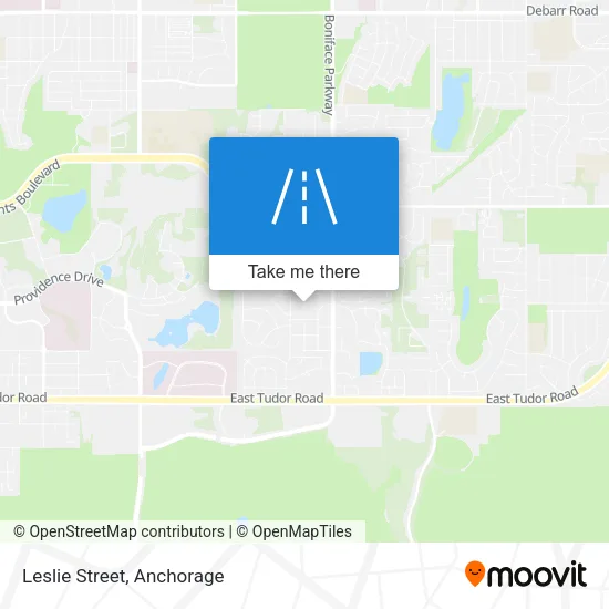 Leslie Street map