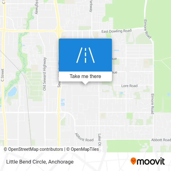 Little Bend Circle map