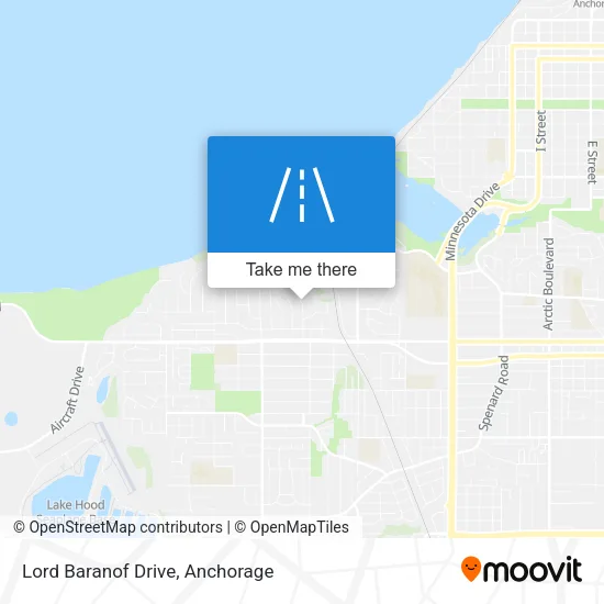 Lord Baranof Drive map
