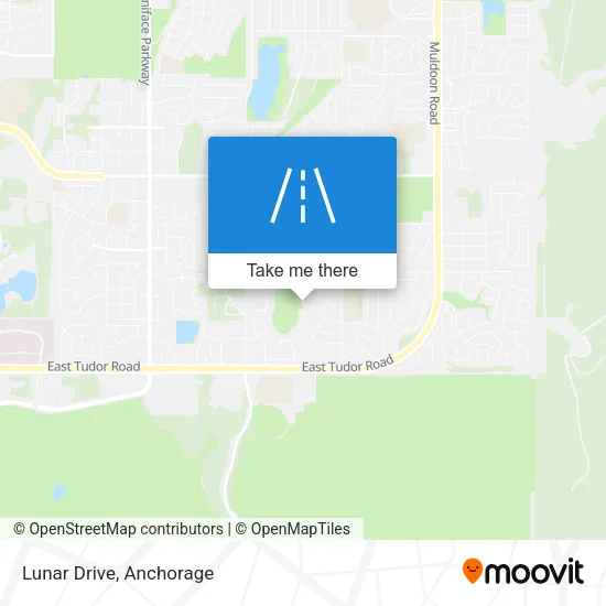Lunar Drive map