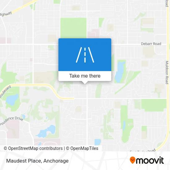 Maudest Place map