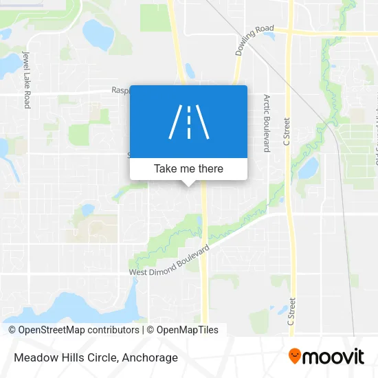 Meadow Hills Circle map