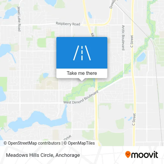 Meadows Hills Circle map