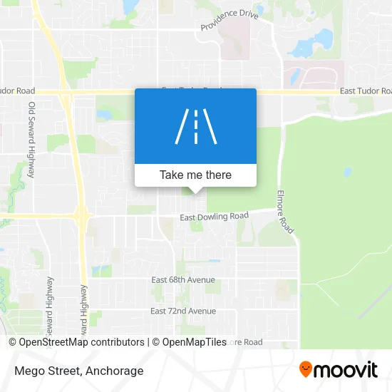 Mego Street map