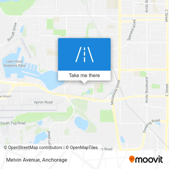 Melvin Avenue map