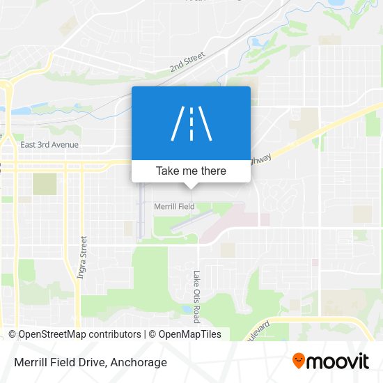 Merrill Field Drive map