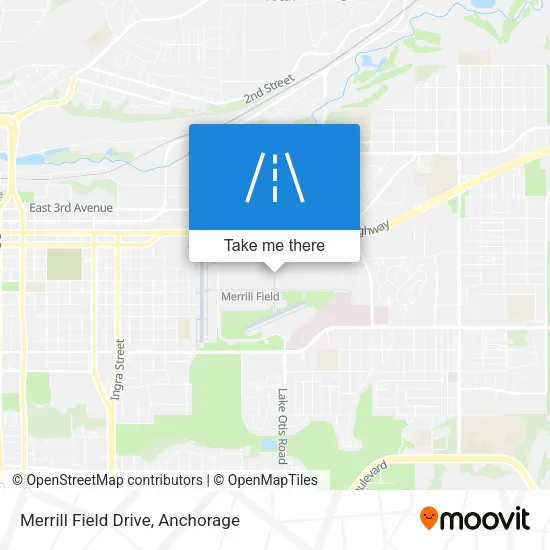 Merrill Field Drive map