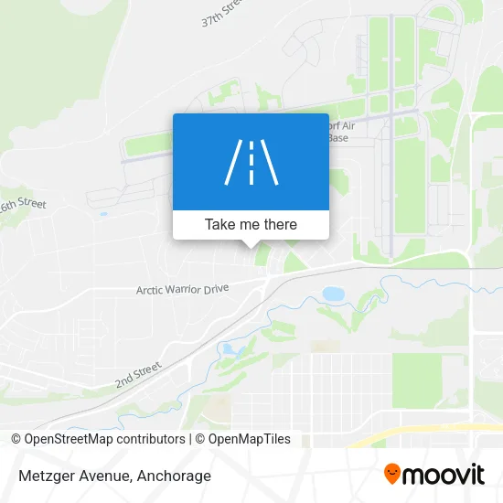 Metzger Avenue map