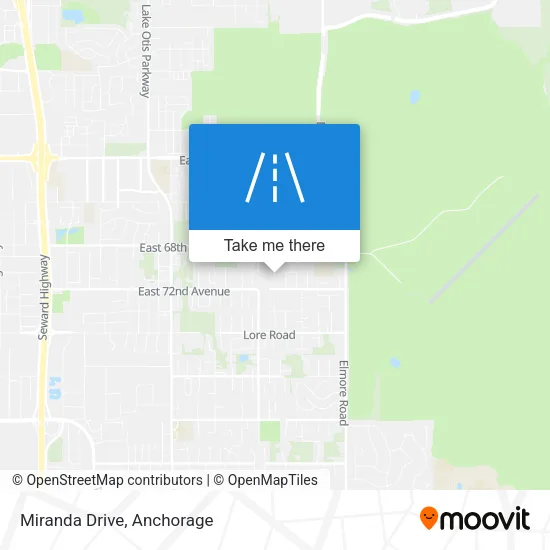 Miranda Drive map