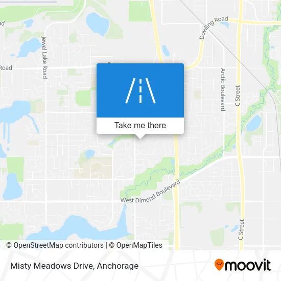 Misty Meadows Drive map