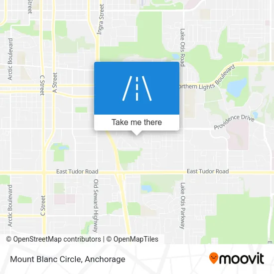 Mount Blanc Circle map