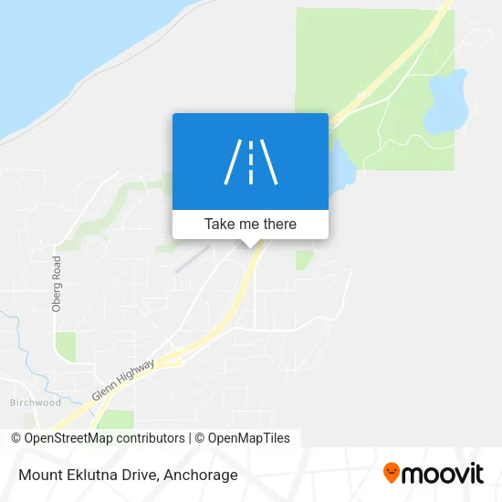 Mount Eklutna Drive map