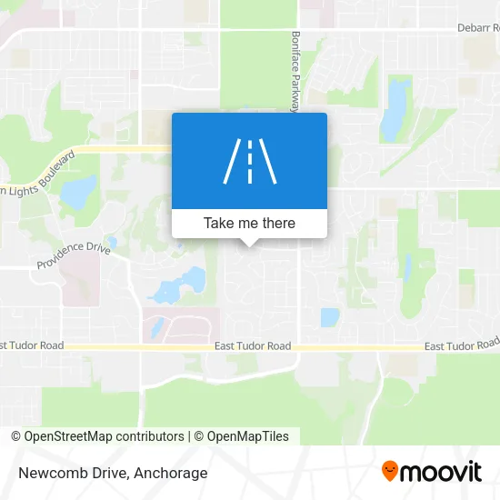 Newcomb Drive map