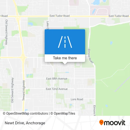 Newt Drive map