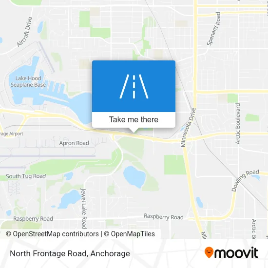 North Frontage Road map