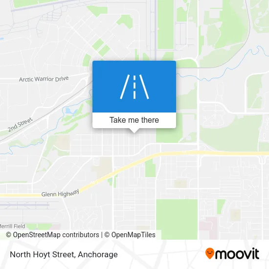 North Hoyt Street map