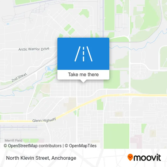North Klevin Street map