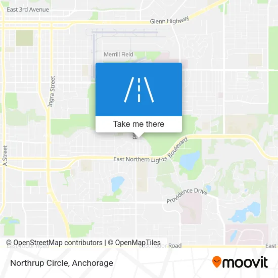 Northrup Circle map