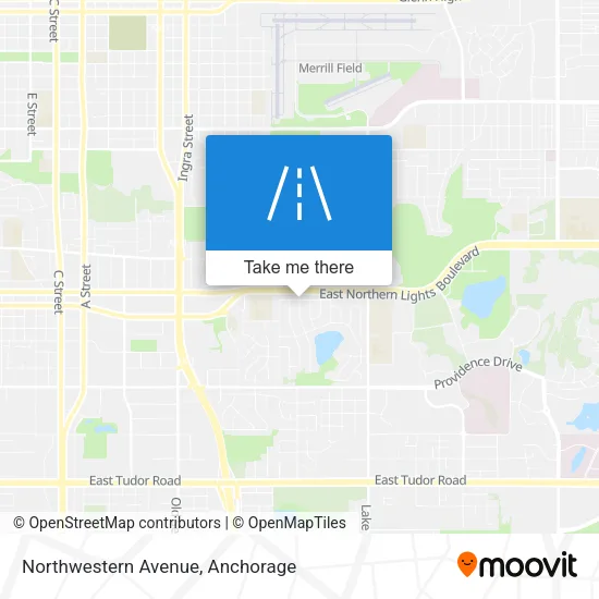 Northwestern Avenue map