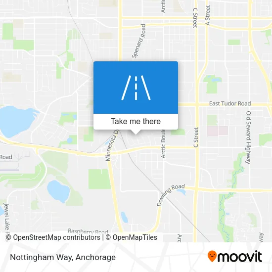 Nottingham Way map