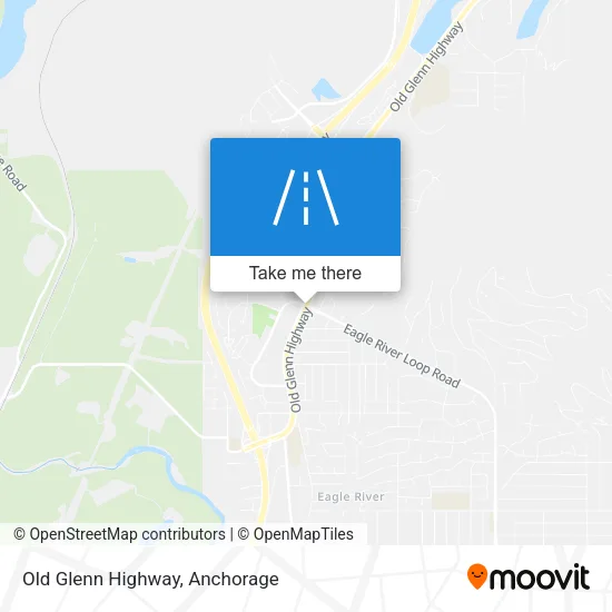 Old Glenn Highway map