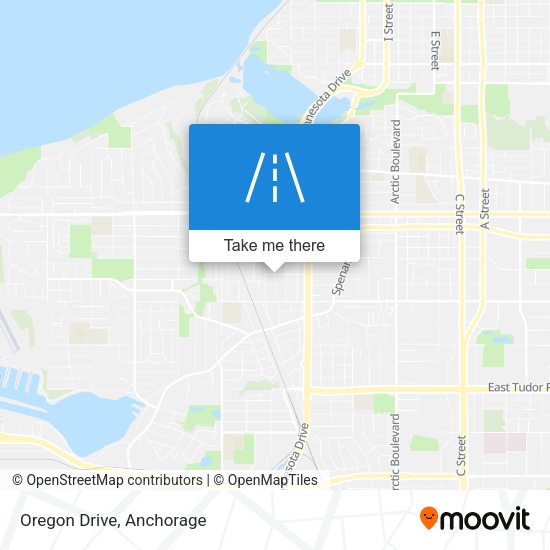 Oregon Drive map