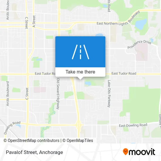 Pavalof Street map
