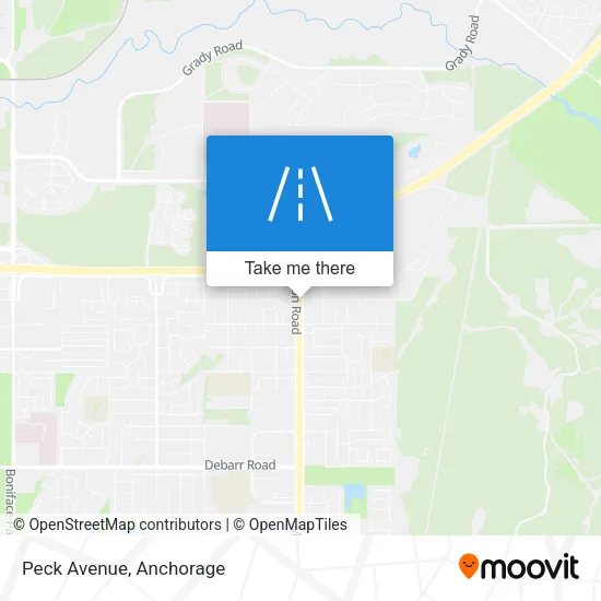 Peck Avenue map