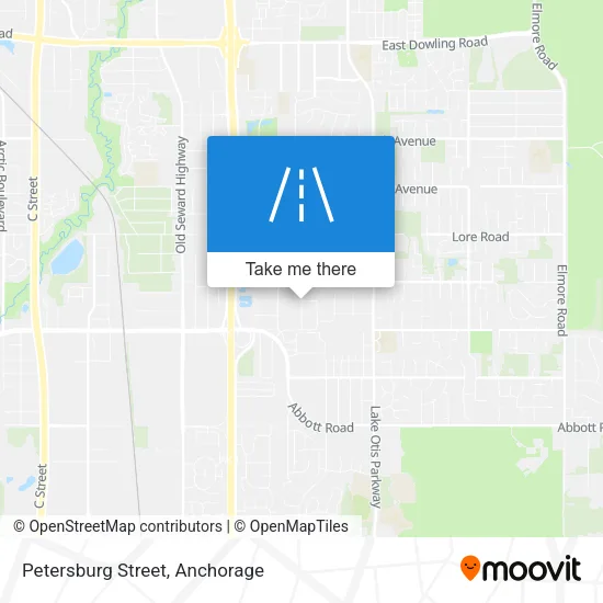 Petersburg Street map