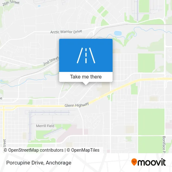 Porcupine Drive map