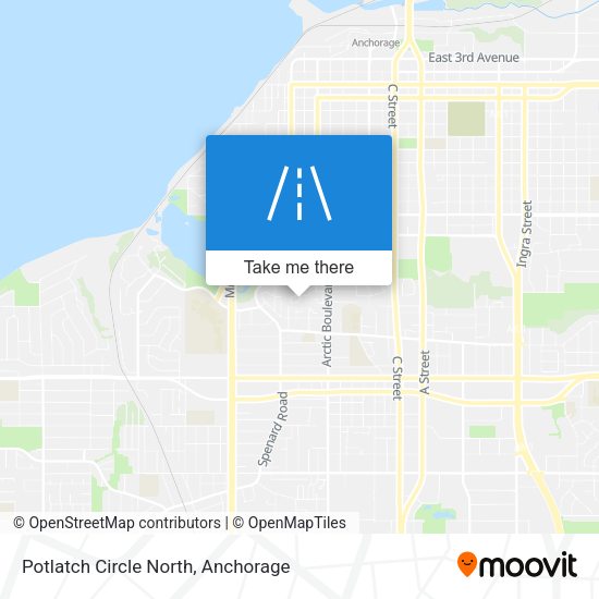 Potlatch Circle North map