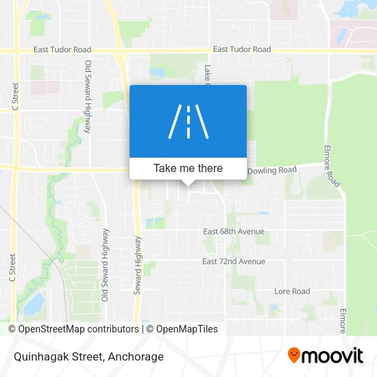 Mapa de Quinhagak Street