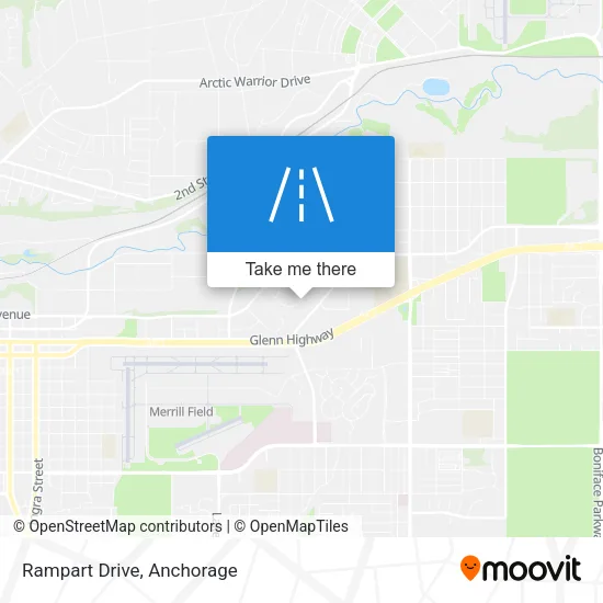 Rampart Drive map