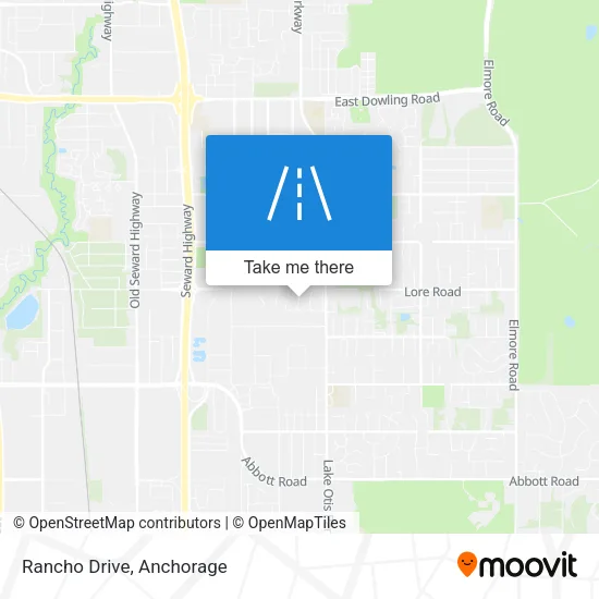 Rancho Drive map
