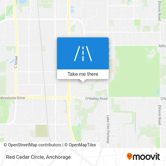 Red Cedar Circle map