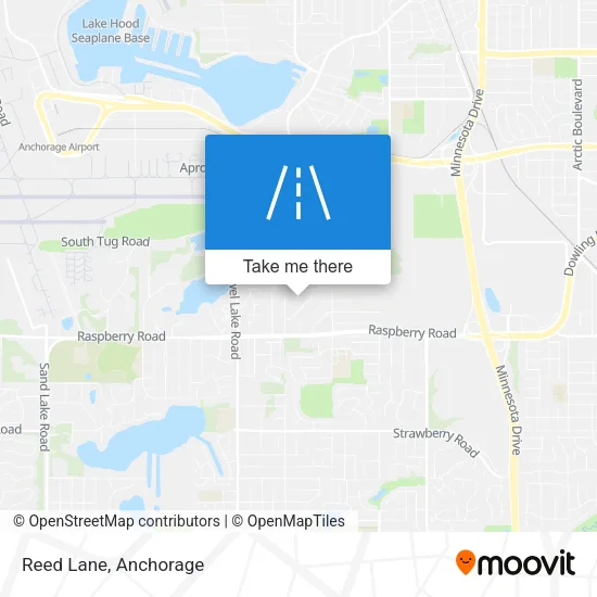 Reed Lane map