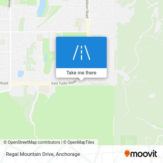 Regal Mountain Drive map