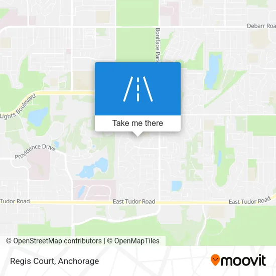 Regis Court map