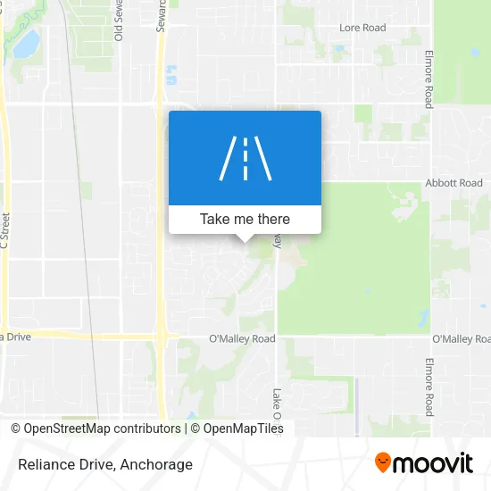 Reliance Drive map